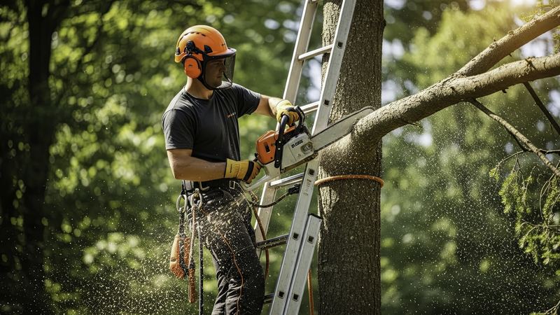 Palm Tree Trimming